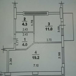 1-комнатная квартира в ЖК Континент