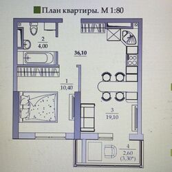 1- комнатная квартира в ЖК Таировские Сады