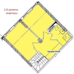 3-комнатная 2-уровневая квартира в ЖК Романовский