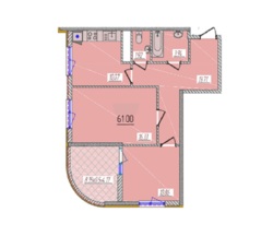 2-комнатная квартира в жилом комплексе 66 Жемчужина