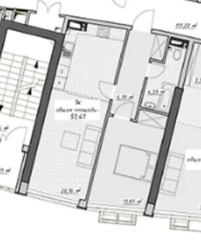 Однокомнатная квартира ЖК Атмосфера Аркадія