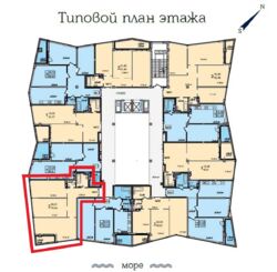 2-кімнатна квартира в ЖК Коста Фонтана біля моря