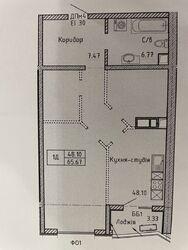 1-кімнатна квартира в ЖК Олімпійський с видом на парк