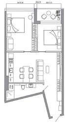 2-кімнатна квртира в ЖК Кандинский Kandinsky Odesa Residenсе Французский б-р