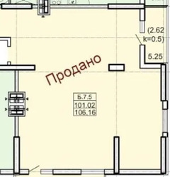 Трикімнатна квартира в ЖК Акрополь