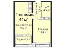 1-кімнатна в ЖК Омега, от СК Будова
