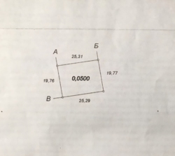 Кутова ділянка в Дайбергу недалеко від парку, комунікації сплачено!
