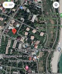 Ділянка 10 соток на 14 ст. В. Фонтану. Морська сторона.
